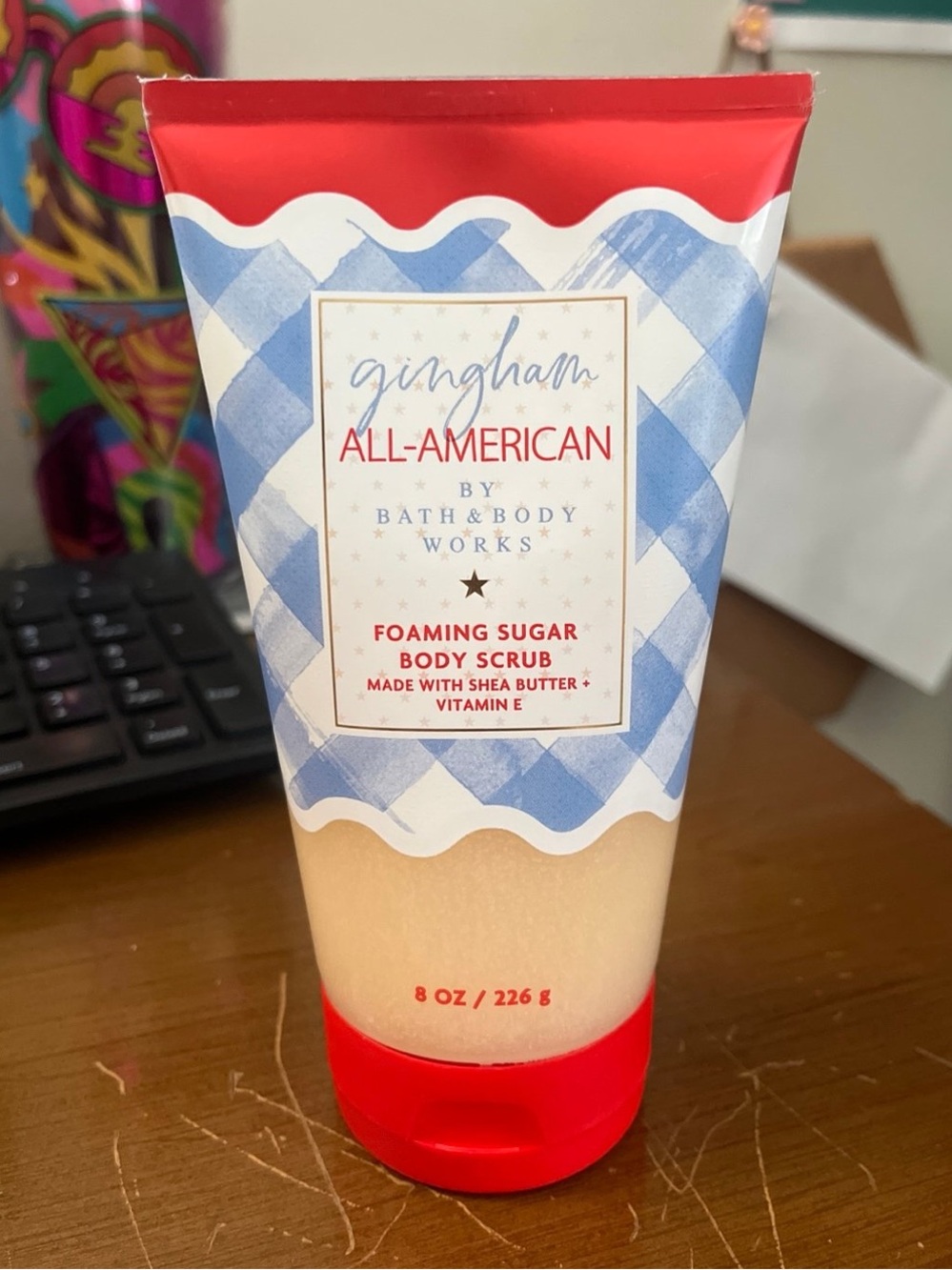 Bath and body works gingham all American foaming body scrub